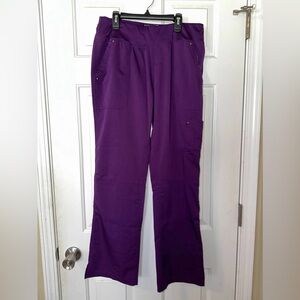 Scrub Pants. Purple Label Yoga by Healing Hands
